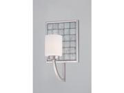 Quoizel Brushed Nickel Vetreo Clouds Bath Fixture with LED Nightlight
