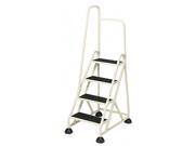 Cramer 1041L19 Four Step Stop Step Aluminum Ladder with Handrail