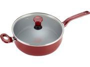 T fal C5143364 Excite Nonstick Thermo Spot Dishwasher Safe Oven Safe PFOA Free Jumbo Cooker Cookware 4.5 Quart Red