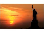 Trademark Fine Art Tammy Davison Lady Liberty at Sunset Canvas Art