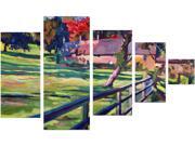 Trademark Fine Art  David Lloyd Glover 'country House' Multi Panel Canvas Set