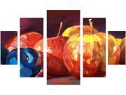 Trademark Fine Art David Lloyd Glover Ripe Plums and Apples Multi Panel Art Set