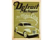Trademark Fine Art Anderson Design Group 'Detroit' Canvas Art