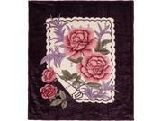 Lavish Home Rose Heavy Thick Plush Mink Blanket 8 pound