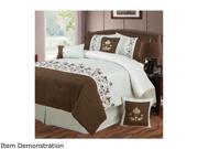 Lavish Home Hannah 7 Piece Embroidered Comforter Set Queen