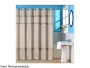 Lavish Home Radcliff Embroidered Shower Curtain w Grommets
