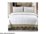 Lavish Home Jeana Embroidered Quilt 3 Pc. Set Full Queen