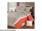Lavish Home Branches 7 Piece Embroidered Comforter Set King