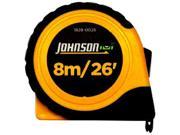 Johnson Level 1828 0026 8m 26 x 1 Metric Inch Power Tape