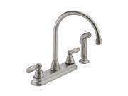 PEERLESS P299575LF SS Two Handle Kitchen Faucet Stainless Steel
