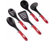 Silverstone CookStand Tools 5 Piece Kitchen Tool Set in Chili Red