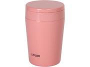 Tiger MCL A038 PC Stainless Steel Vacuum Insulated Food Jar 13 Ounce Cream Pink