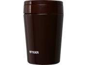 Tiger MCL A038 TC Stainless Steel Vacuum Insulated Food Jar 13 Ounce Chocolate Brown