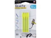 Nite Ize GTK3 33 4R7 Gear Tie Cordable Twist Tie 3 in. 4 Pack Neon Yellow