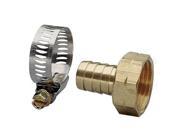 Nelson 50454 3 4 Machined Brass Female Coupler with Worm Gear Clamp
