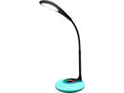 ENHANCE MoodBRIGHT LMP Portable LED Table Lamp with Brightness Touch Control Adjustable Base Color Rechargeable Battery Perfect for Tables Desks Nightsta
