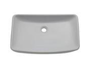 Decolav 1445 CWH Classically Redefined Rectangular Above Counter Lavatory Ceramic White