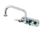 T S Brass B 1115 2 Handle Workboard Faucet with Swing Nozzle