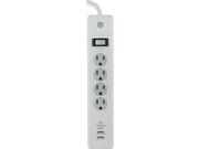 GE 14269 4 Outlet Surge Protector Surge Protector with 2 USB Ports