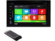 PYLE PLDNV66B 6.5 Double DIN In Dash LCD Touchscreen Navigation DVD Receiver with Bluetooth R GPS