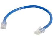 Cables to Go 00962 Cat6 Non Booted Unshielded UTP Network Patch Cable Blue 6 Inches