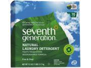 Natural Powder Laundry Detergent Free Clear 70 Loads 112 Oz Box