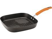 Rachael Ray 11x11 in. Deep Square Nonstick Hard Anodized II Grill Pan