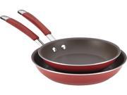 Rachael Ray 2 pc. Cucina Skillets Red