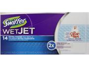 WetJet System Refill Cloths 11.3 x 5.4 Extra Power White 14 Box