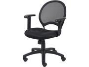 Boss B6216 Mesh Chair with Adjustable Arms