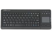Compucessory Touchpad Wireless Keyboard 2.4G 4 3 8 x11 x7 8 BK Wireless RF Black 78 KeyTouchPad Computer Multimedia Hot Key s