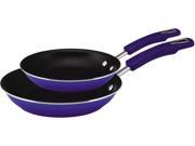 Rachael Ray 11648 Twin Pack Skillets Blue Two Tone Blue