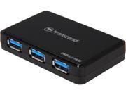 Transcend 4 port USB 3.0 Hub w Power Adapter model TSHUB3K Supports IOS Fast Charging