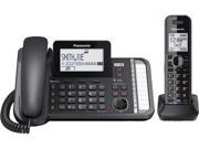 Panasonic KX TG9581 2 Line Expandable Link2Cell Telephone System with Corded and Cordless Handset Black