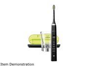Philips Sonicare HX9352 04 DiamondClean Rechargeable sonic toothbrush 5 modes with 2 Toothbrush Heads 1 Charging Glass and USB Charging Travel Case Black Edi