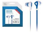 Delton LUX Sonic Boom Earbuds with Inline Mic for iPhone Android any Device with 3.5mm Jack
