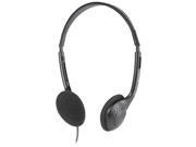 Compucessory Folding Stereo Headsets Foldable Stereo Headset Black