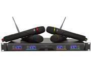 Technical Pro WM1641 Professional UHF Quad Wireless Microphone System