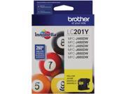 Brother LC201Y Innobella Ink Cartridge (260 Page Yield); Yellow Brother LC201Y Innobella Ink Cartridge (260 Page Yield); Yellow