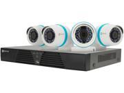 EZVIZ Smart Home HD 1080p IP Surveillance System 4 Weatherproof Cameras with 4 Channel NVR and Built In 2TB Hard Drive BN 1424A1