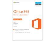 Microsoft Office 365 Home 1 Year Product Key Card 5 PC or 5 Mac