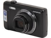 OLYMPUS VR-370 V105110BU000 Black 16 Megapixel 24mm Wide Angle Digital Camera