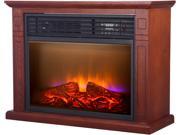 World Marketing QF4570R Comfort Glow 5200 BTU Quartz Mobile Electric Fireplace Oak