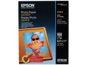 Epson S041271 Glossy Photo Paper 52 lbs Glossy 8 1 2 x 11 100 Sheets Pack
