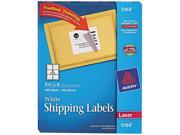 Shipping Labels w Ultrahold Ad Block Laser 3 1 3 x 4 White 600 Box