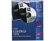 Laser CD Labels Matte White 40 Pack