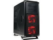 Corsair Graphite Series 730T Black Gaming Case with Two 140mm Red LED Fans
