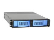 iStarUSA D 20 Blue Blue 2U Rackmount Compact Stylish Server Case