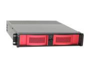 iStarUSA D 20 Red Red 2U Rackmount Compact Stylish Server Case