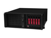 iStarUSA D 4 B350PL RED 4U Rackmount Server Case 5xSATA Hot Swap with 20 Depth only